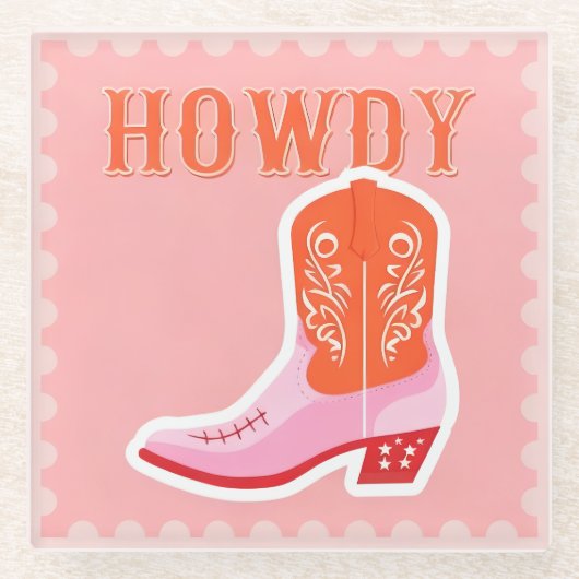 HOWDY Bar Glas Onderzetter (Voorkant)