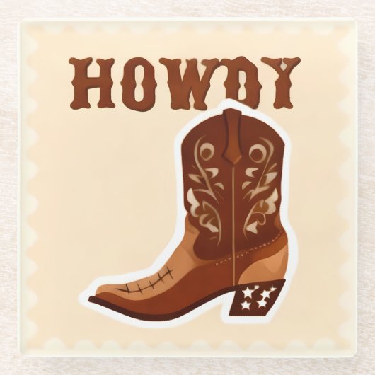 HOWDY Bar Glas Onderzetter (Voorkant)