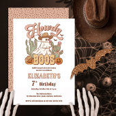 Howdy Boos Ghost Halloween Verjaardagsfeest Kaart