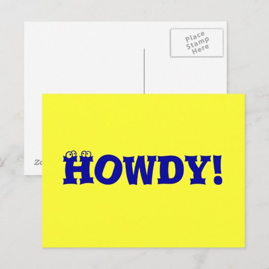 Howdy! Briefkaart (Voorkant / Achterkant)