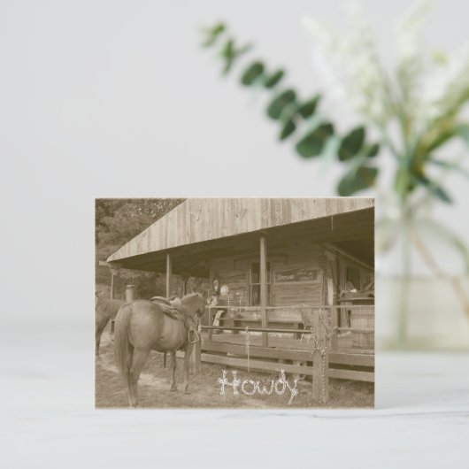 Howdy Briefkaart (Staand voorkant)