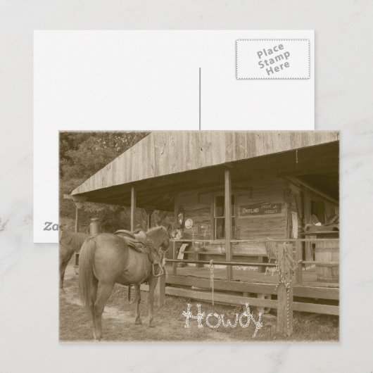 Howdy Briefkaart (Voorkant / Achterkant)