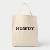 Howdy canvas tas (Voorkant)
