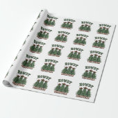 Howdy Christmas Cactus Western Xmas Cadeaupapier (Uitgerold)