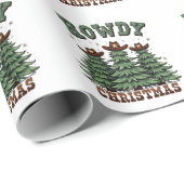 Howdy Christmas Cactus Western Xmas Cadeaupapier (Rol Hoek)