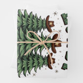 Howdy Christmas Cactus Western Xmas Inpakpapier Vel (In situ)