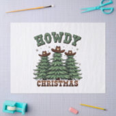 Howdy Christmas Cactus Western Xmas Tissuepapier (Craft)