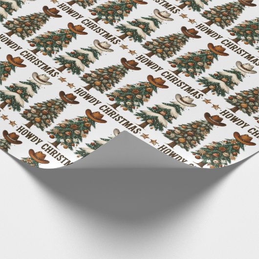 Howdy Christmas Cadeaupapier (Hoek)