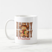 Howdy Christmas Cowboy Gingerbread Man Western Cou Koffiemok (Links)