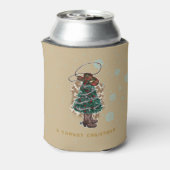 Howdy Christmas | Cowboy Kerstboom Blikjeskoeler (Blikje Achterkant)