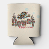 Howdy Christmas | Cowboy Kerstboom Blikjeskoeler (Voorkant)