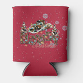 Howdy Christmas | Cowboy Kerstboom Blikjeskoeler (Voorkant)