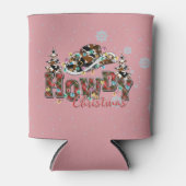 Howdy Christmas | Cowboy Kerstboom Blikjeskoeler (Voorkant)