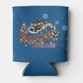 Howdy Christmas | Cowboy Kerstboom Blikjeskoeler (Voorkant)