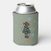 Howdy Christmas | Cowboy Kerstboom Blikjeskoeler (Blikje Achterkant)