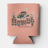 Howdy Christmas | Cowboy Kerstboom Blikjeskoeler (Voorkant)