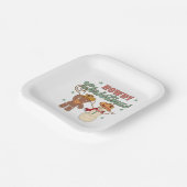 Howdy Christmas Cowboy Snowman Western Funny Papieren Bordje (Gebogen)