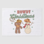 Howdy Christmas Cowboy Snowman Western Funny Tissuepapier<br><div class="desc">Howdy Christmas Cowboy Snowman Western Funny</div>