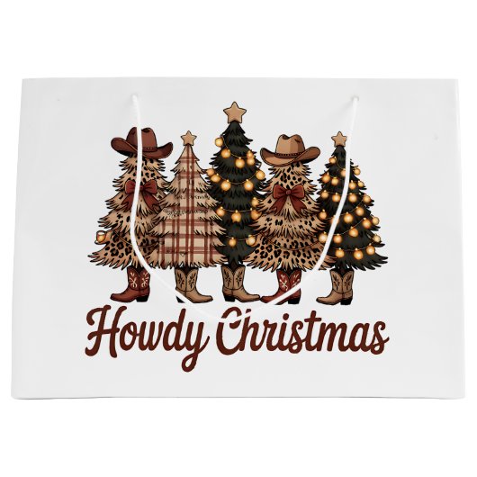 Howdy Christmas  Groot Cadeauzakje (Voorkant)