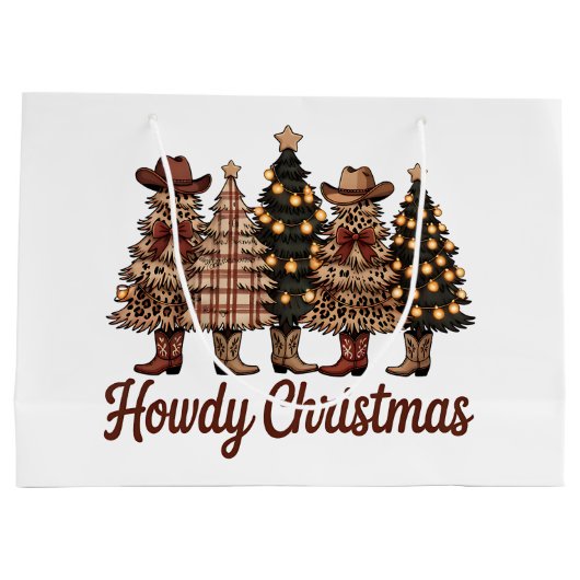 Howdy Christmas  Groot Cadeauzakje (Achterkant)
