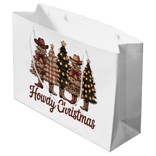 Howdy Christmas Groot Cadeauzakje (Achterkant Gekanteld)