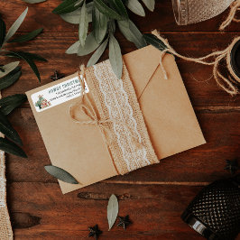 Howdy Christmas | Leuk Western retouradreslabel Etiket