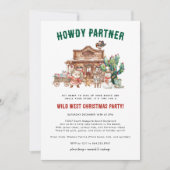Howdy Christmas | Leuk Western vakantiefeest Kaart (Voorkant)