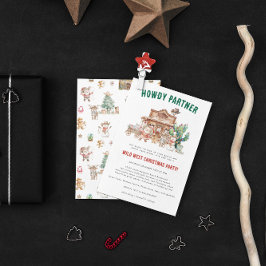 Howdy Christmas | Leuk Western vakantiefeest Kaart