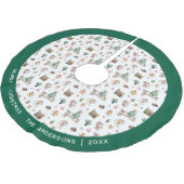 Howdy Christmas | Leuke Westerne gepersonaliseerde Kerstboom Rok (Gekanteld)