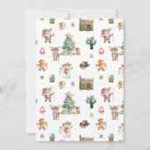 Howdy Christmas | Leuke Westerne kerstfoto Feestdagenkaart (Achterkant)