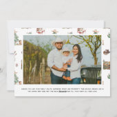 Howdy Christmas | Leuke Westerne kerstfoto Feestdagenkaart (Achterkant)