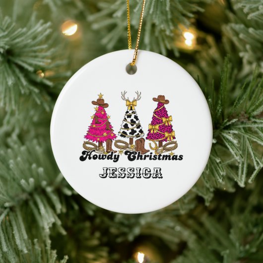 Howdy Christmas Ornament – Custom Western Keepsake (Boom)