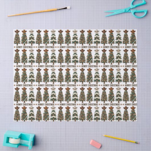 Howdy Christmas Tissuepapier (Craft)