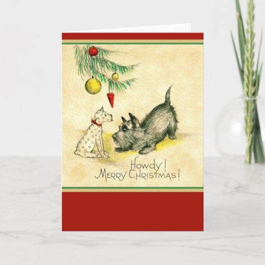  Howdy Christmas Wenskaart Feestdagen Kaart (Voorkant)