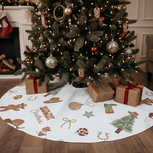 Howdy Christmas Western Cowboy Kerstboom Rok