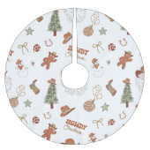 Howdy Christmas Western Cowboy Kerstboom Rok (Voorkant)