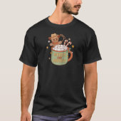 Howdy Christmas Western Merry Bright Gingrbread Re T-shirt (Voorkant)