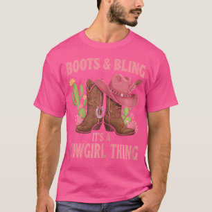 Howdy Country Rodeo Girl Westerne laarzen Bling zi T-shirt