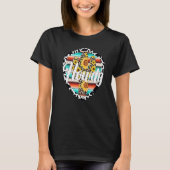 HOWDY  Cow Leopard Cactus Serape Cactus print Sunf T-shirt (Voorkant)