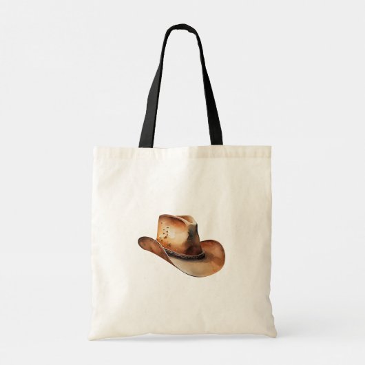 Howdy Cowboy Bullhorns Tote Bag (Achterkant)