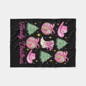 Howdy Cowboy Christmas Western Country Coquette Di Fleece Deken (Voorkant (Horizontaal))