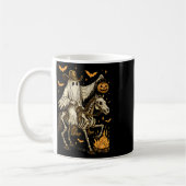Howdy Cowboy Ghost Pumpkin Riding Skeleton Horse H Koffiemok (Links)