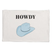 Howdy Cowboy Pet Baby Blue Kussensloop (Achterkant)