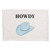 Howdy Cowboy Pet Baby Blue Kussensloop (Voorkant)