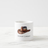 Howdy Cowboy Pet Espresso Kop (Voorkant)