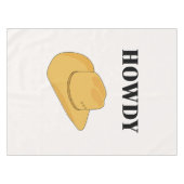 Howdy Cowboy Pet Yellow Tafelkleed (Voorkant (Horizontaal))