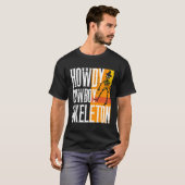 Howdy Cowboy Skeleton - Western Halloween T-shirt (Voorkant volledig)