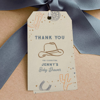 Howdy Cowboy Western Baby Shower Bedankings Favors Cadeaulabel