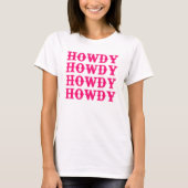 Howdy Cowgirl Disco Last Rodeo Bachelorette T-shirt (Voorkant)