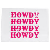 Howdy Cowgirl Disco Last Rodeo Groot Cadeauzakje (Achterkant)